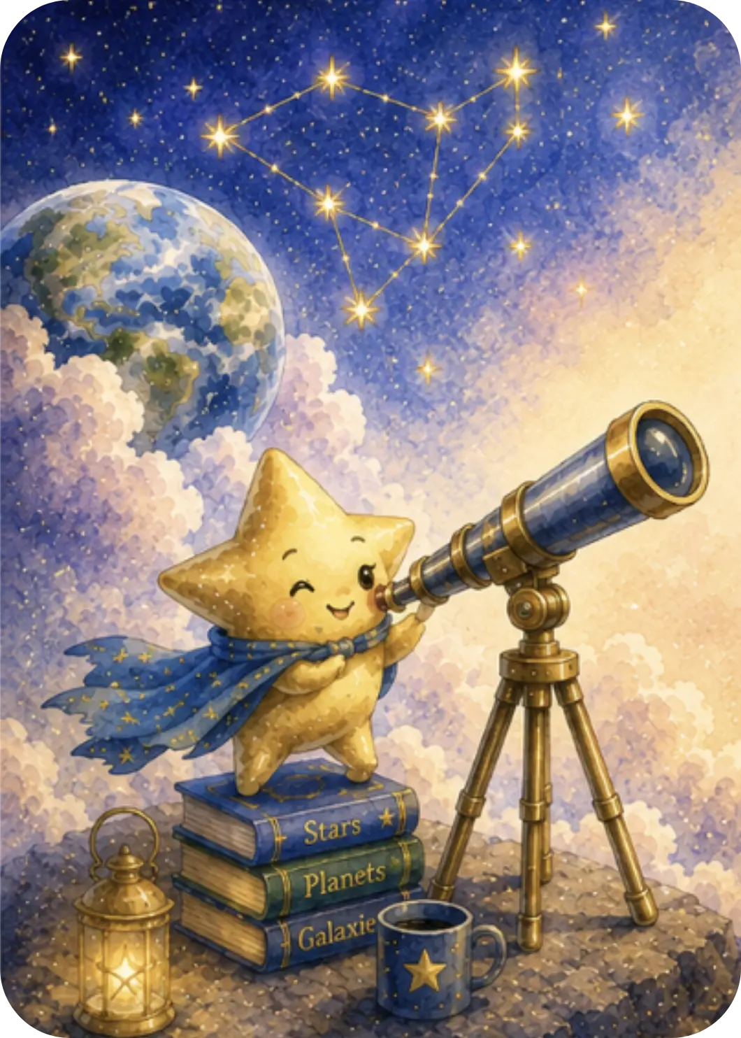 The Atoms That Became You card illustration